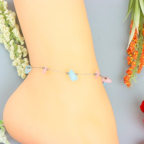 "Handmade Anklet – A Stylish Choice for Women, Thoughtful Gift Idea, EVCH1001 - Picture 3 of 11